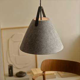 Strap 36cm Pendant Felt Grey